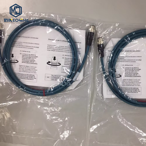 KEYENCE OP-88086 M12 to <b>RJ45</b> Ethernet Extension <b>Cable</b> 2m for FD-G Series Clamp-on Gas Flow Meter OP 88086 - Product Image 1