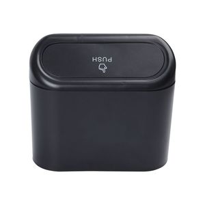 Car Trash Can with Lid, Vehicle Trash Bin Car Dustbin Garbage Organizer Holder, Portable Hanging Mini Wastebasket Bin