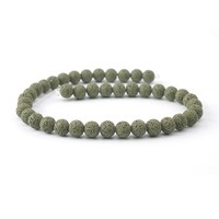 Perles rondes de roche volcanique naturelle Diffuseur d'huile essentielle de pierre de lave colorée Perles en vrac pour la fabrication de bijoux faits à la main Cadeau