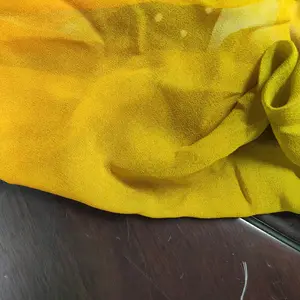 Ombre imprimer mûrier crêpe soie tissu en mousseline de soie georgette tissu