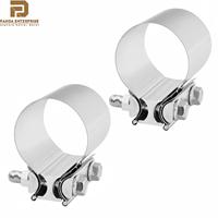 Collier de serrage pour tuyau d'échappement en acier inoxydable 304, taille personnalisée, clip de connexion pour échappement automobile, OEM disponible, vente en gros