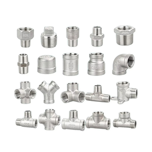 Chất Lượng Hàng Đầu Giá Tốt Thép Không Gỉ 201 304 Đa-Loại Nữ Nam Giảm Khuỷu Tay Tee Cross Union Chủ Đề - Product Image 3