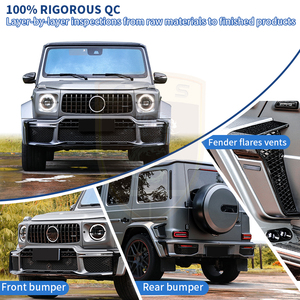 W465 G350 G500 G63 Kit de carrocería ancha para <span class=keywords><strong>mercedes</strong></span>-benz <span class=keywords><strong>Clase</strong></span> G BraB G800 PP Kit de carrocería de material Fender Flare cubierta de <span class=keywords><strong>maletero</strong></span> trasero ala de techo - Product Image 3