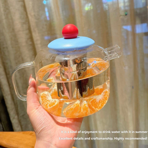 Health-preserving teapot, high-temperature resistant, <b>large</b> capacity, cold flower <b>tea</b> <b>pot</b>, glass <b>tea</b> set - Product Image 5