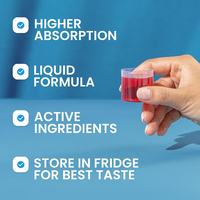 Boisson liquide orale au collagène de haute qualité, riche en nutriments, protéines, favorise l'élasticité de la peau avec de la vitamine C et des minéraux