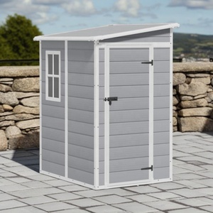 Abri de jardin moderne en aluminium durable 3x5 pieds avec fondation <span class=keywords><strong>pour</strong></span> le rangement extérieur des vélos et des équipements de jardin - Product Image 3