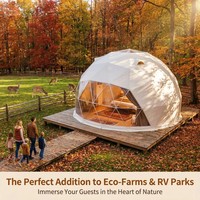 Tente pliable respirante et écologique 39m pour 1-2 personnes, personnalisée, 850gsm PVC/PVDF, quatre saisons, >3000mm, imperméable, UV50+, coupe-vent