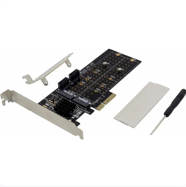 Fervit PCIe 88SE9230 M.2 B Key&SATA 6Gbps RAID CARD