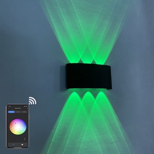Appliques murales modernes LED RGB à intensité variable avec télécommande, lampe murale d'intérieur pour chambre à coucher, chevet, décoration intérieure, ambiance - Product Image 6