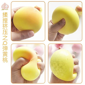 Peach Shape PU Squishy Stress Relief <b>Toy</b> Slow Rebound Fruit Fidget <b>Toy</b> for Sensory Play <b>Desk</b> Decor and Gift Shop Sales - Product Image 6