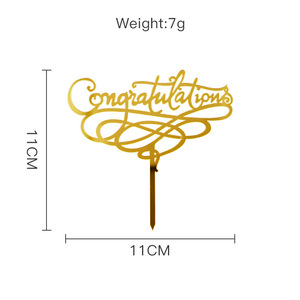 Adornos Acrílicos <span class=keywords><strong>para</strong></span> Pastel de Graduación, Decoración <span class=keywords><strong>para</strong></span> <span class=keywords><strong>Pasteles</strong></span> de Fiesta de Graduación, Adorno de Felicitación <span class=keywords><strong>para</strong></span> Pastel - Product Image 3