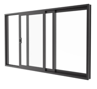 Cadre de fenêtre en alliage d'aluminium Fenêtre coulissante en verre double couche à l'épreuve du vent et de la chaleur