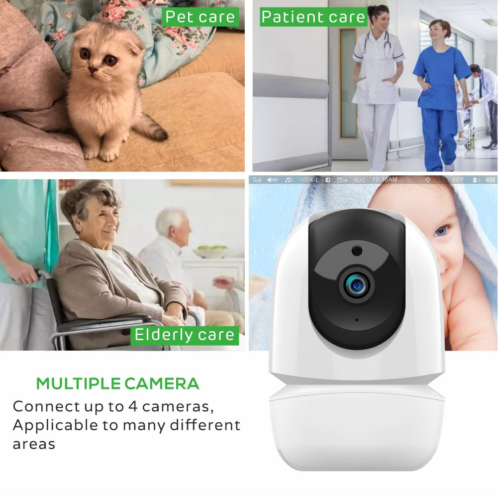Factory stable quality hot bebe monitor camera with night version