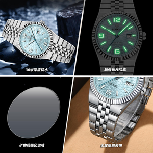 Reloj de Lujo de Cuarzo Land-Dweller para Hombre, Novedad 2025, Resistente al Agua 3ATM, de Acero con Fecha, Reloj de Pulsera Deportivo para Caballero - Product Image 3