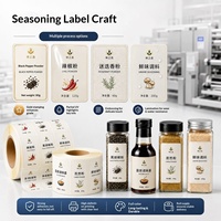 Étiquettes adhésives en PVC personnalisables pour assaisonnements de cuisine, autocollants pour bouteilles de sauce soja, de vin de cuisine et de sauce huître (alimentaire)
