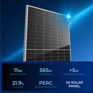 JA太陽光発電単結晶ソーラーパネル550W560WPercソーラーモジュールモノフェイシャルソーラーパネル - Product Image 2