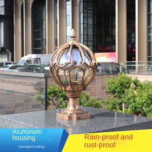 Lámpara de Pilar LED E27 Exterior Impermeable IP65 Patio Jardín Césped Luces Diseño moderno simple - Product Image 4