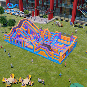 Parc à thème gonflable commercial, toboggans gonflables d'extérieur, château gonflable pour enfants, aire de jeux gonflable commerciale - Product Image 4
