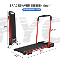 Tapis roulant électrique SHULI 2,5 HP, machine de course compacte et pliable avec mode marche facile pour une utilisation à domicile et des exercices peu encombrants