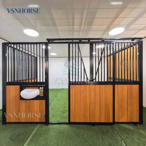 VSN Personalizado Durável Porta Deslizante Cavalo Stall Estável Painel Frontal Portátil Premium Cavalo Caixa High End Bambu Equestre Estável - Product Image 4