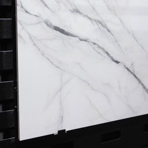 Piastrelle per pavimenti in gres porcellanato effetto marmo carrara super bianco lucido smaltato 60x60 cm - Product Image 5