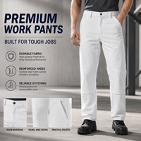 Pantalon de travail à jambe droite, multi-poches, antibactérien, en fibre de polyester, quatre couleurs unies neutres, pour le personnel d'usine et d'atelier