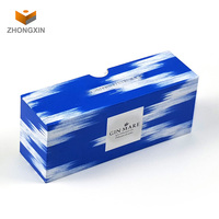Ensemble étui d'emballage pour lunettes en carton avec logo personnalisé de haute qualité couvercle et boîtes de base pour lunettes en papier bleu blanc