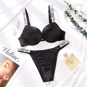 <span class=keywords><strong>Ensemble</strong></span> de lingerie sexy sans couture avec strass pour femme, soutien-gorge et culotte, grande taille, style <span class=keywords><strong>bikini</strong></span>, vente en gros - Product Image 3