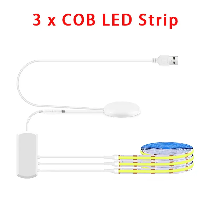 COB LED * 3PCS + Interrupteur