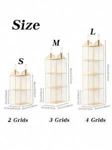 Nouvelle conception de pochette de rangement suspendue visible pour armoire, sac de rangement gain de place pour sacs à main et vêtements - Product Image 4