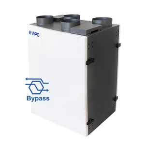 Unità di recupero di energia del recuperatore di calore ERV di ventilazione meccanica della porta superiore con Bypass