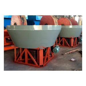 Factory Seller High Quality Stone Rock Gold Ore Grinder Grinding Machine Double Rollers 1100 1500 Wet Pan Mill