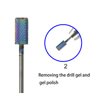 Juego de brocas de carburo de tungsteno, Lima eléctrica para uñas, Arco Iris, 6 unidades - Product Image 2