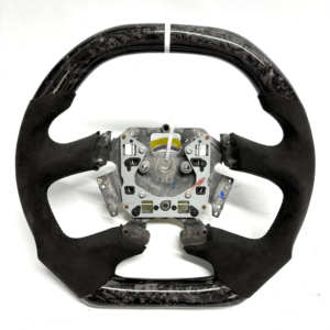 Volant de voiture en fibre de carbone personnalisé de style racing adapté aux <span class=keywords><strong>Ford</strong></span> <span class=keywords><strong>Mustang</strong></span> <span class=keywords><strong>2018</strong></span>+ sans fonction de chauffage - Product Image 3