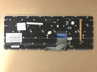 Clavier original sans cadre avec rétro-éclairage pour HP Spectre 13-3000 Ultrabook US Silver