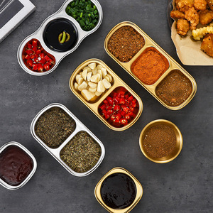 <span class=keywords><strong>Plato</strong></span> para Salsas con Tres Compartimentos, Bandeja para Salsas de Soja, <span class=keywords><strong>Plato</strong></span> para Salsas para Barbacoa - Product Image 4