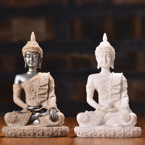 Statue décorative <span class=keywords><strong>en</strong></span> résine pour maison de dieu <span class=keywords><strong>bouddha</strong></span> d'<span class=keywords><strong>or</strong></span> noir, prête à être expédiée <span class=keywords><strong>en</strong></span> asie thaïlande - Product Image 2