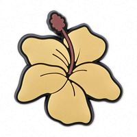 Breloques pour sabots de la série Hawaï, motif floral, design original, accessoires en caoutchouc souple pour chaussures de jardin
