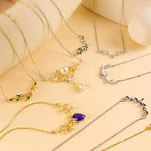 Nuovo rilascio Versatile collana in acciaio al titanio con squisita corna di cervo accessorio di moda di lusso semplice luce - Product Image 3