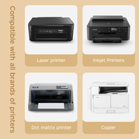 Vente en gros de papier photo brillant adhésif A3 80g, autocollant pour impression laser, autocollant brillant mat, étiquette personnalisée