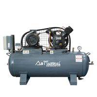 Compresseur d'air alternatif industriel fixe Air Tarshal, lubrifié à l'huile, refroidi par air, alimenté en courant alternatif, système de pompage