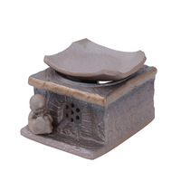 Brûleur d'aromathérapie en céramique résistant à la chaleur, style vintage, chauffe-thé, diffuseur d'huiles essentielles, pour la maison et le bureau