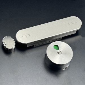 Cerradura Deslizante de Acero Inoxidable Getai para Puertas de Baños Públicos, Cerradura de Perno de una Sola Pieza - Product Image 4