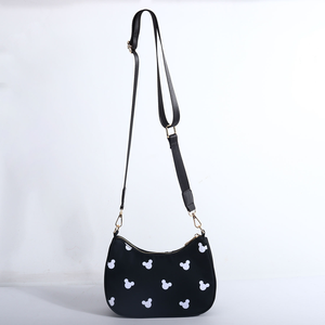 Two Adjustable Strap Ladies Girl Sling Messenger Crossbody Nylon All <strong>Over</strong> Print Handbag Theme Park Women <strong>Shoulder</strong> Crescent <strong>Bag</strong> - Product Image 2