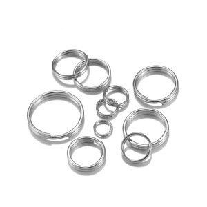 Conectores Redondos de Acero Inoxidable de Doble Anillo para Fabricación de Pulseras, 8mm 10mm 12mm 14mm 16mm 18mm 20mm - Product Image 5