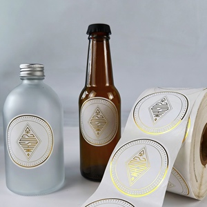 Manufacturers Custom Private Brand Name Printing Logo Adhesive <strong>Roll</strong> <strong>Labels</strong> Stickers for Packaging Customized Pantone Color - Product Image 1