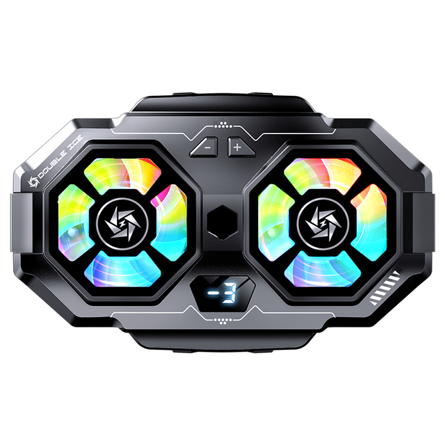 SL22 Twin-turbo Refrigeration Cooler Mobile Cooling Fan Phone Radiator Semiconductor Digital Display