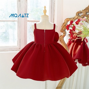 Abito da festa MQATZ per bambine, <span class=keywords><strong>costume</strong></span> alla moda con grande decorazione floreale in raso. - Product Image 3