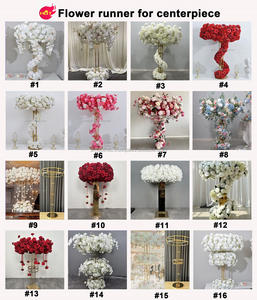 SMOOTH Wedding Events <b>Table</b> <b>Decoration</b> White Green Floral Circle Flower Centerpiece With Bottom Wreath - Product Image 6