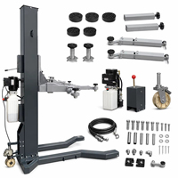 Elevador de Autos de un Solo Poste de 2500 kg, Altura de 1800 mm, 2.2 kW, Precio de Fábrica, para Garajes Pequeños y Centros de Servicio de Flotas